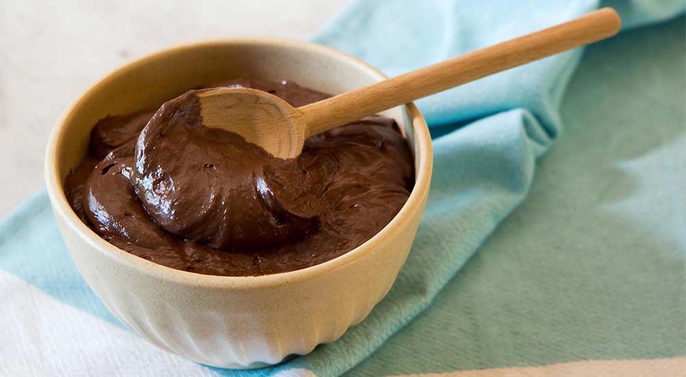 Healthy chocolate mousse